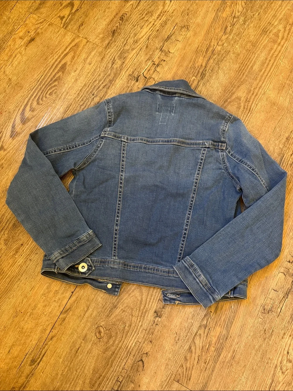 The Children's Place Blue Denim Jean Jacket with Contrast Buttons